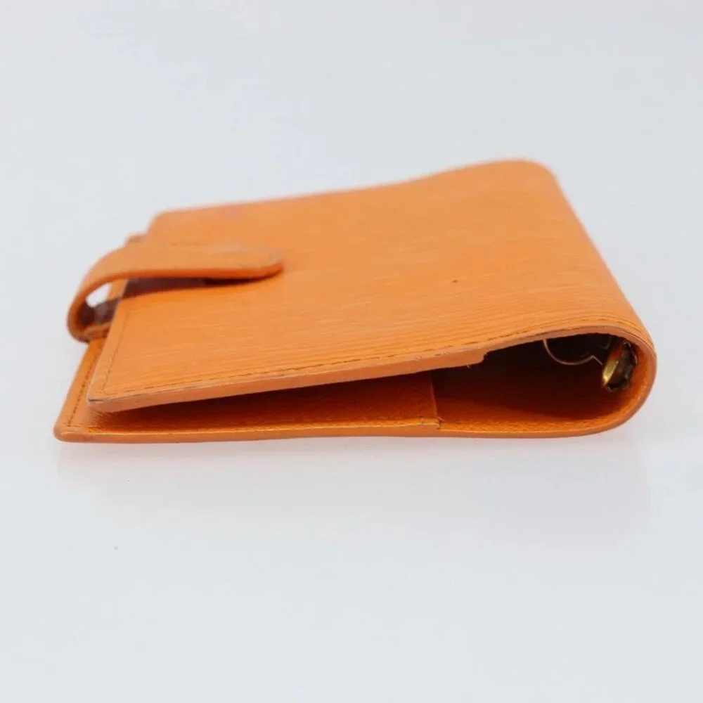 LOUIS VUITTON Epi Agenda PM Day Planner Cover Orange Mandarin R2005H Auth BA